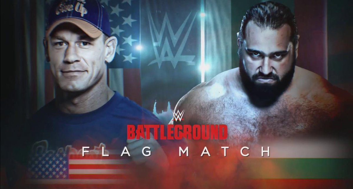 Wwe Battleground The John Cena Rusev Flag Match May Not Be Like The