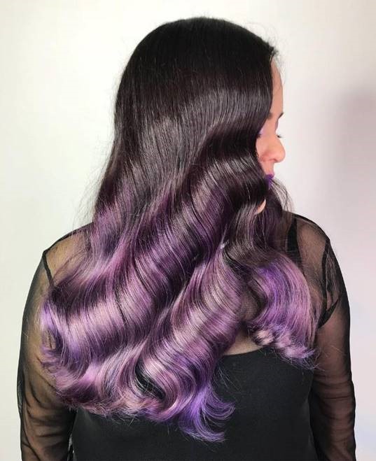 Fun and Fab Shades of Purple Ombre Hair