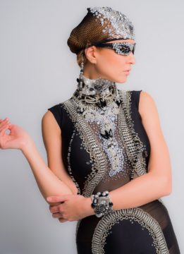 Vikki Lenola wearing Chavez Fashion