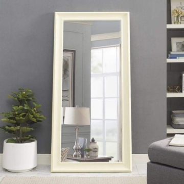  White Wooden Wall Mirror