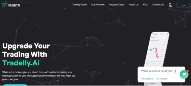 Tradelly.AI website
