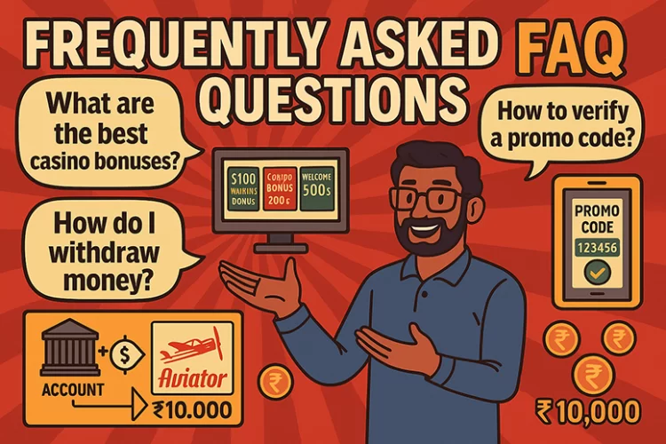 FAQ section with popular questions and answers