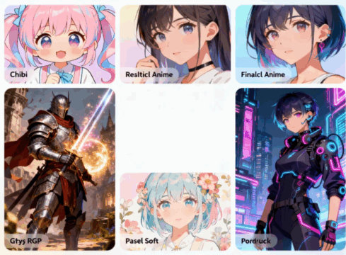 Anifun support different anime style